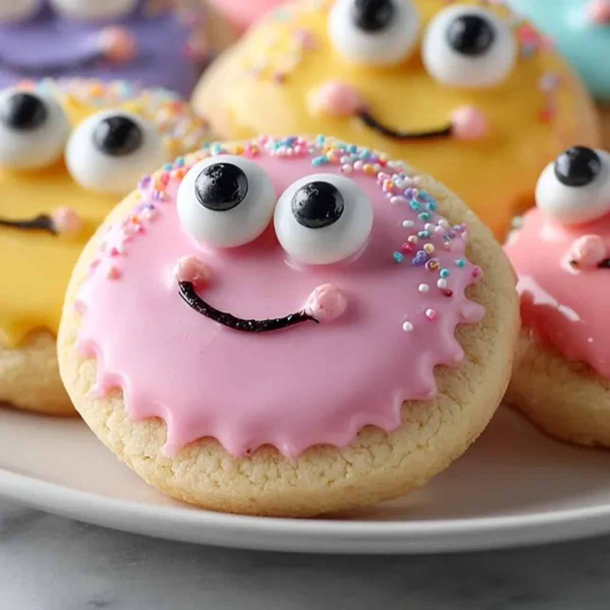 Sweet, homemade Googly Eyeball Sugar Cookies: crisp edges, soft centers, iced, ready to eat.