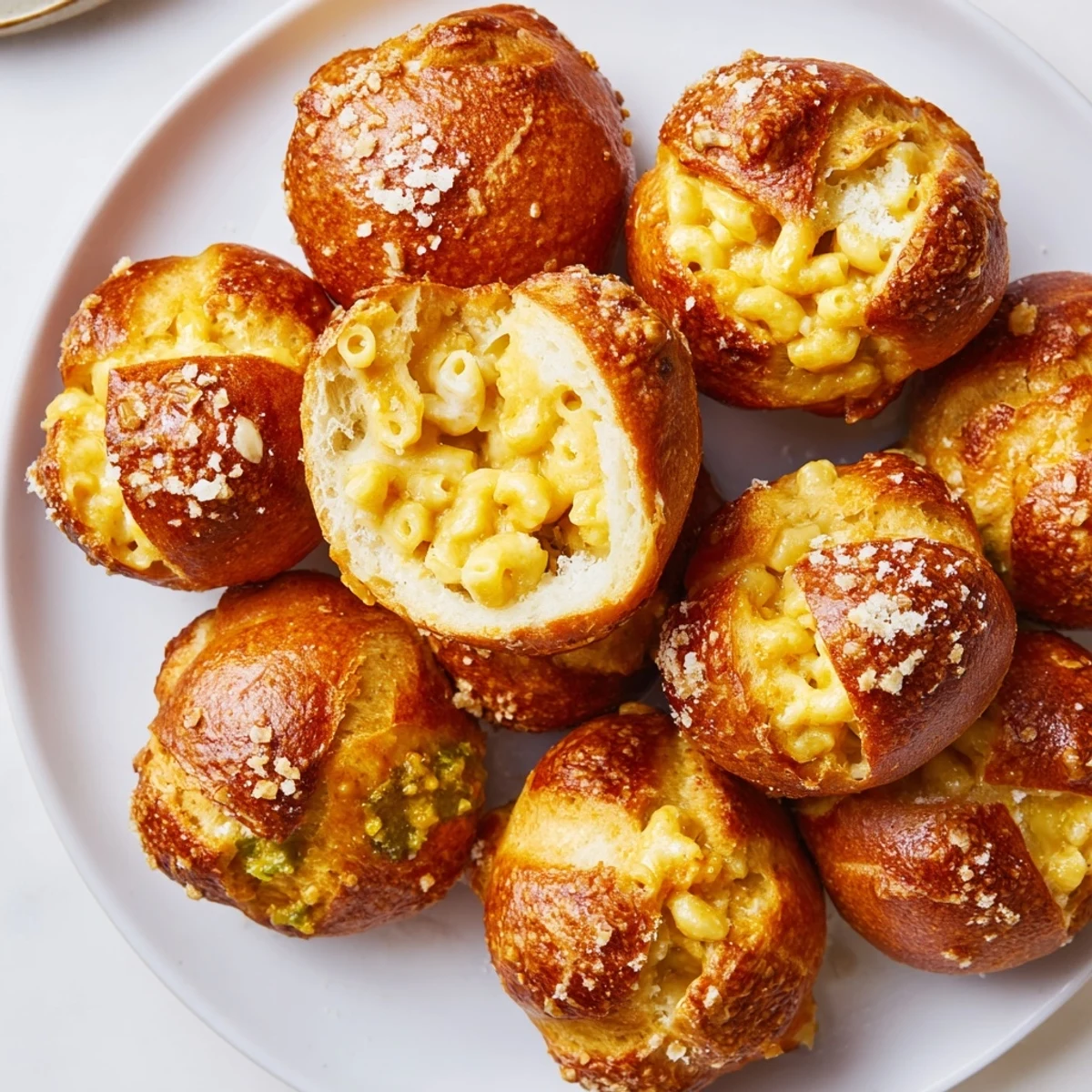 Mac Cheese Jalapeño Pretzel Bites