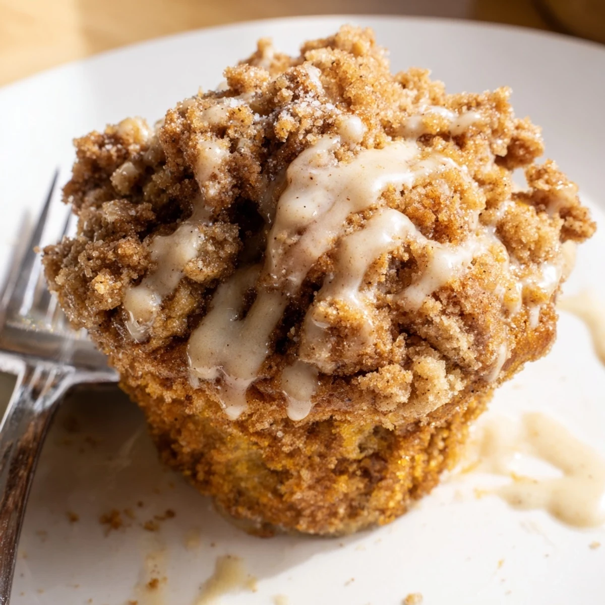 Golden-brown Festive Eggnog Christmas Cookie Muffins fresh from the oven, filled with holiday flavors.  