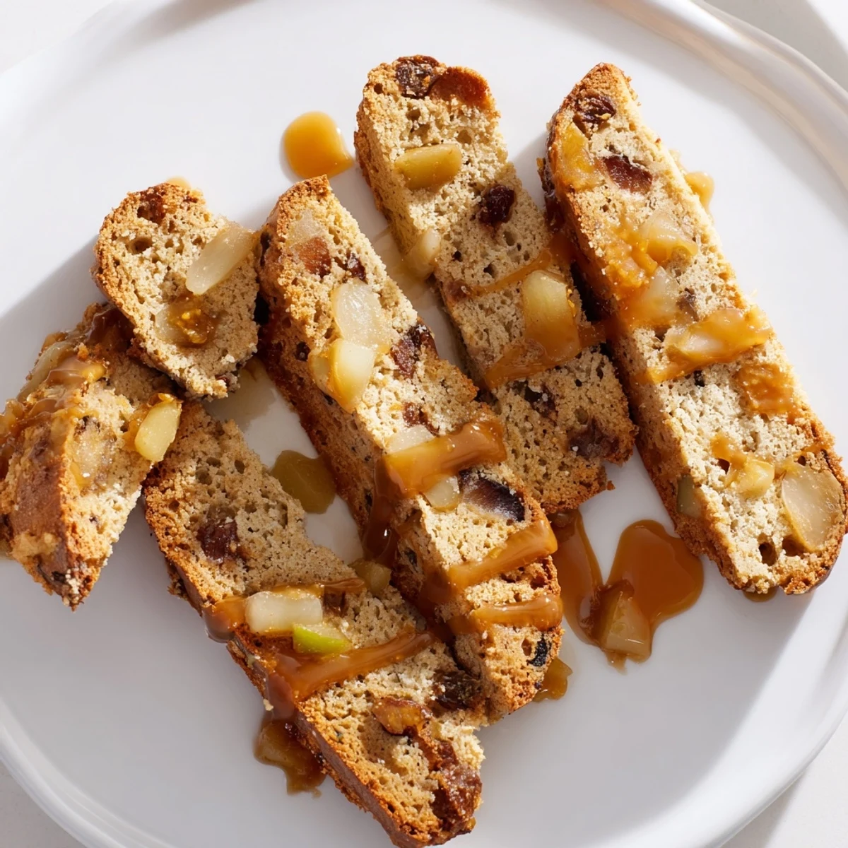 Delicious Caramel Apple Biscotti Dunkers, ideal for cozy evenings and warm drinks.