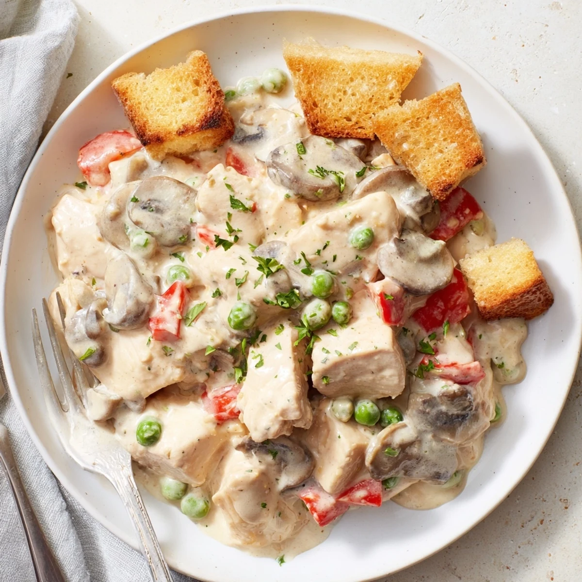 Chicken à la King Toast