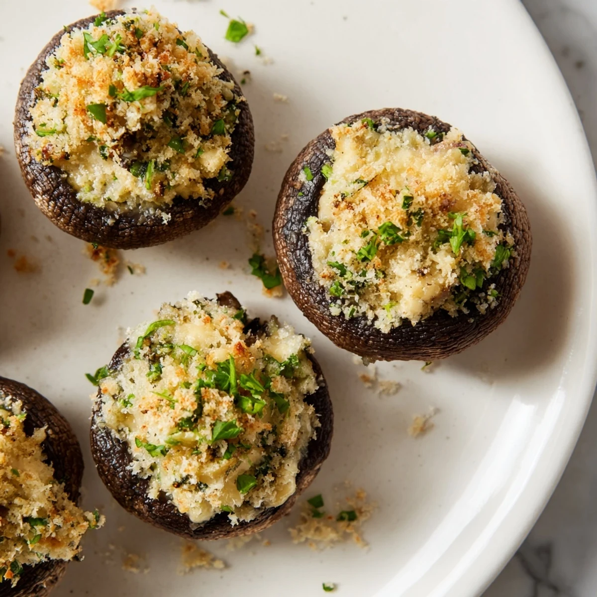Holiday Stuffed Mushrooms