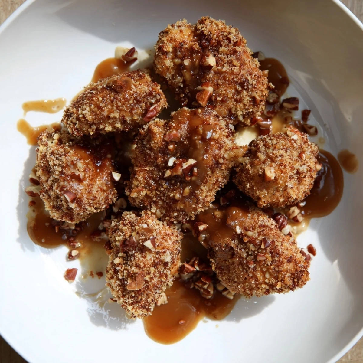 Pecan Maple Dijon Chicken Bites
