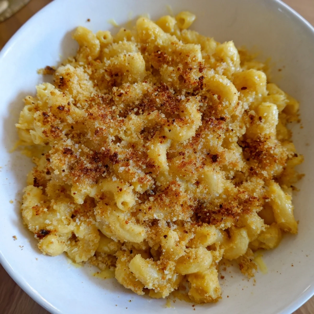 A close-up of a Baked Macaroni and Cheese dish, showcasing the melted cheese and irresistible texture.