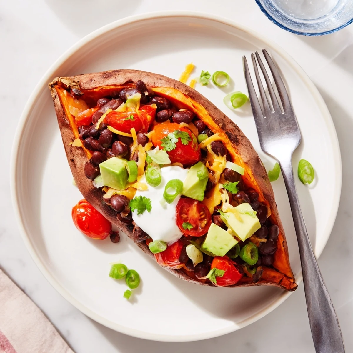 Loaded Baked Sweet Potatoes