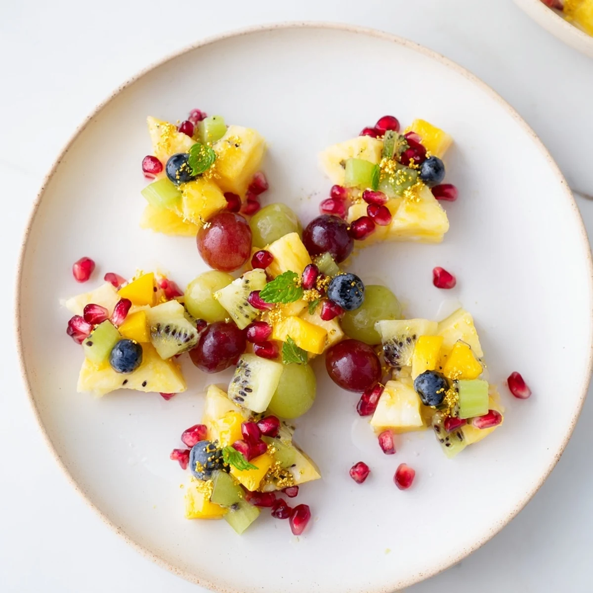 Bright, refreshing Three Kings Royal Fruit Platter, adorned with mint and ready to serve beautifully.
