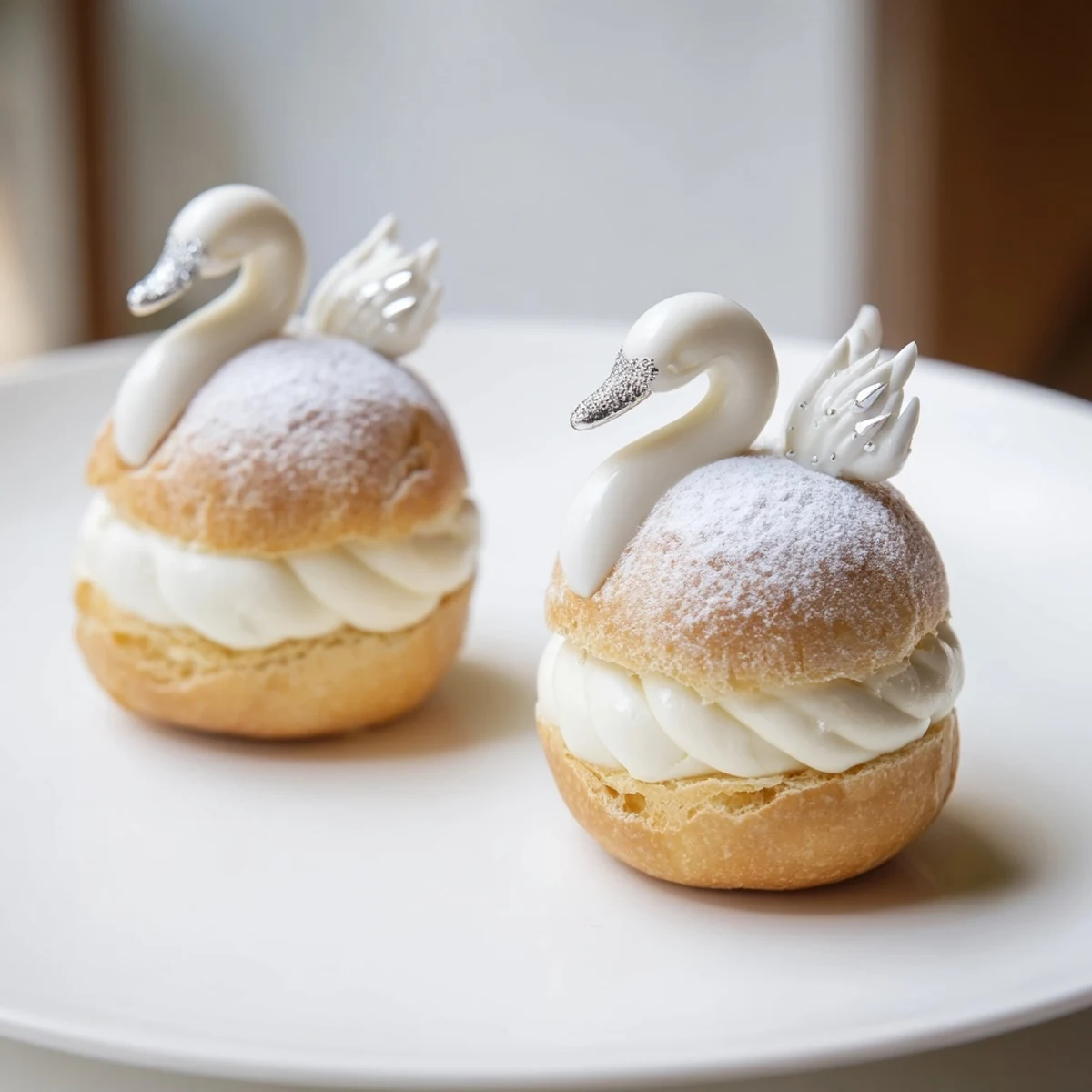 Elegant Swan Petit Fours