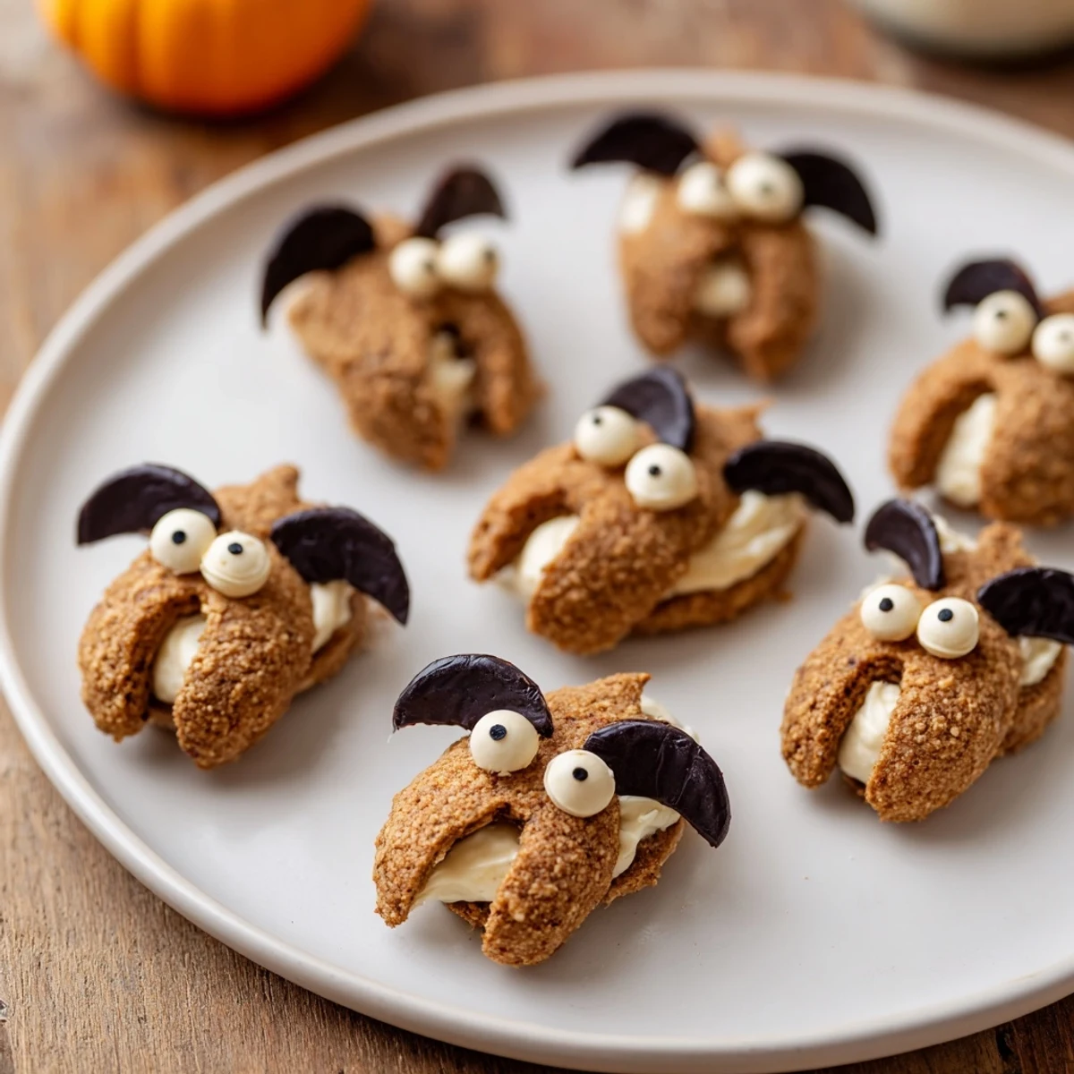 A visually appealing Flying Bat Halloween Snack Board overflowing with sweet and savory Halloween treats.