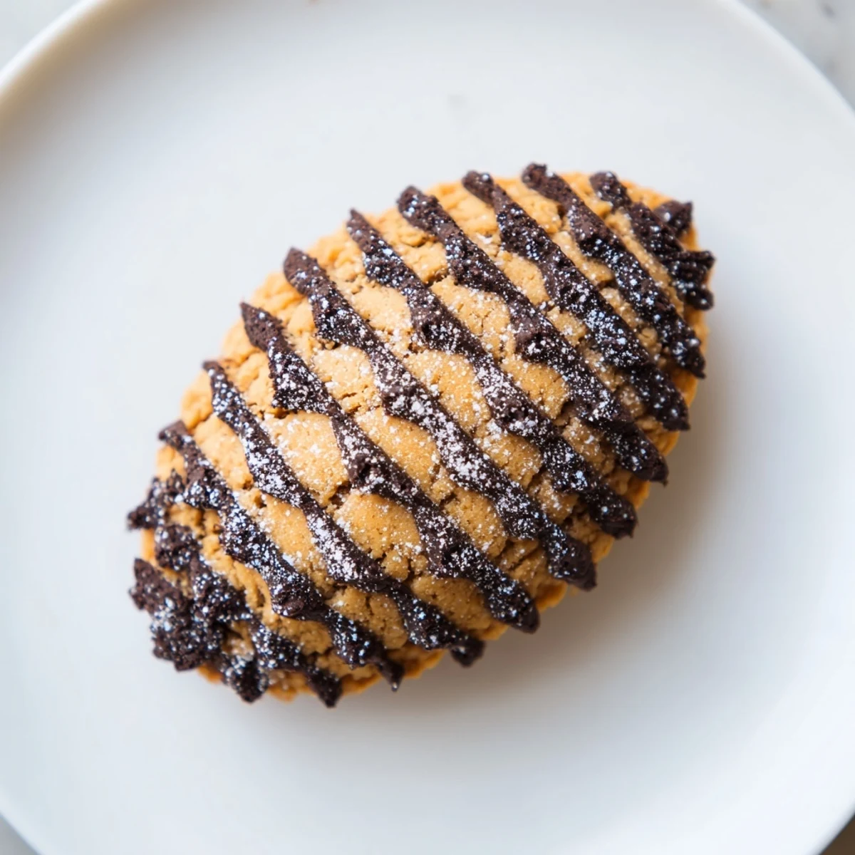 These sweet and nutty Pinecone Shaped Peanut Butter Cookies look delicious with their chocolate sprinkles.