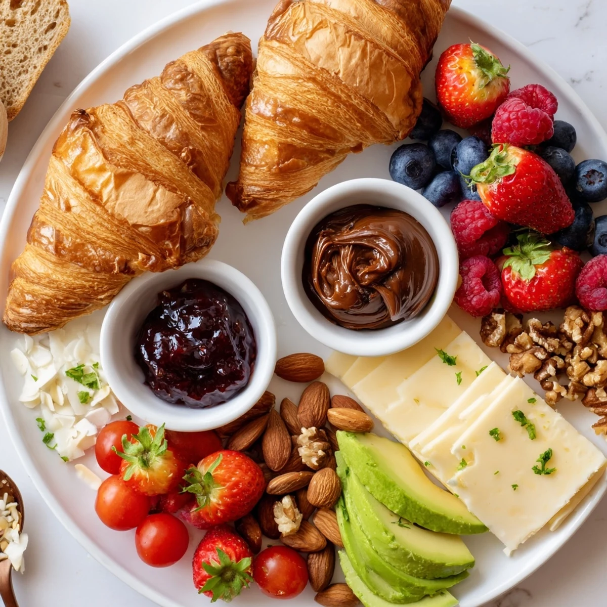 Cozy Fireplace Croissant Board