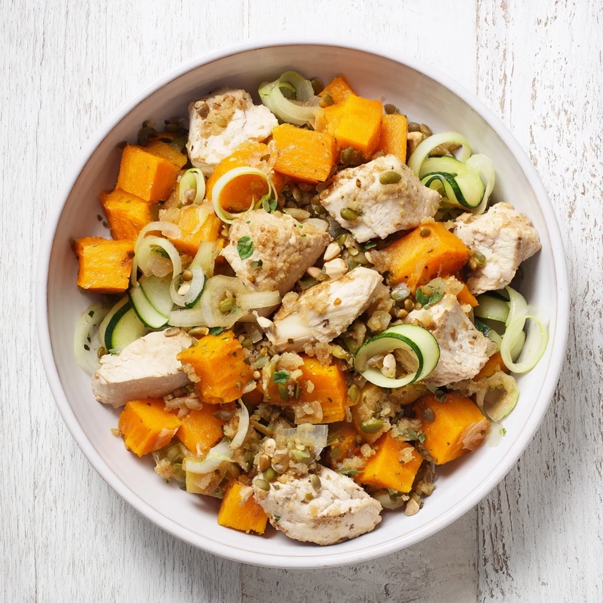 A satisfying Deli Container Shaker Chicken Salad picture: A tasty, easy-to-make, Asian-inspired meal prep classic.