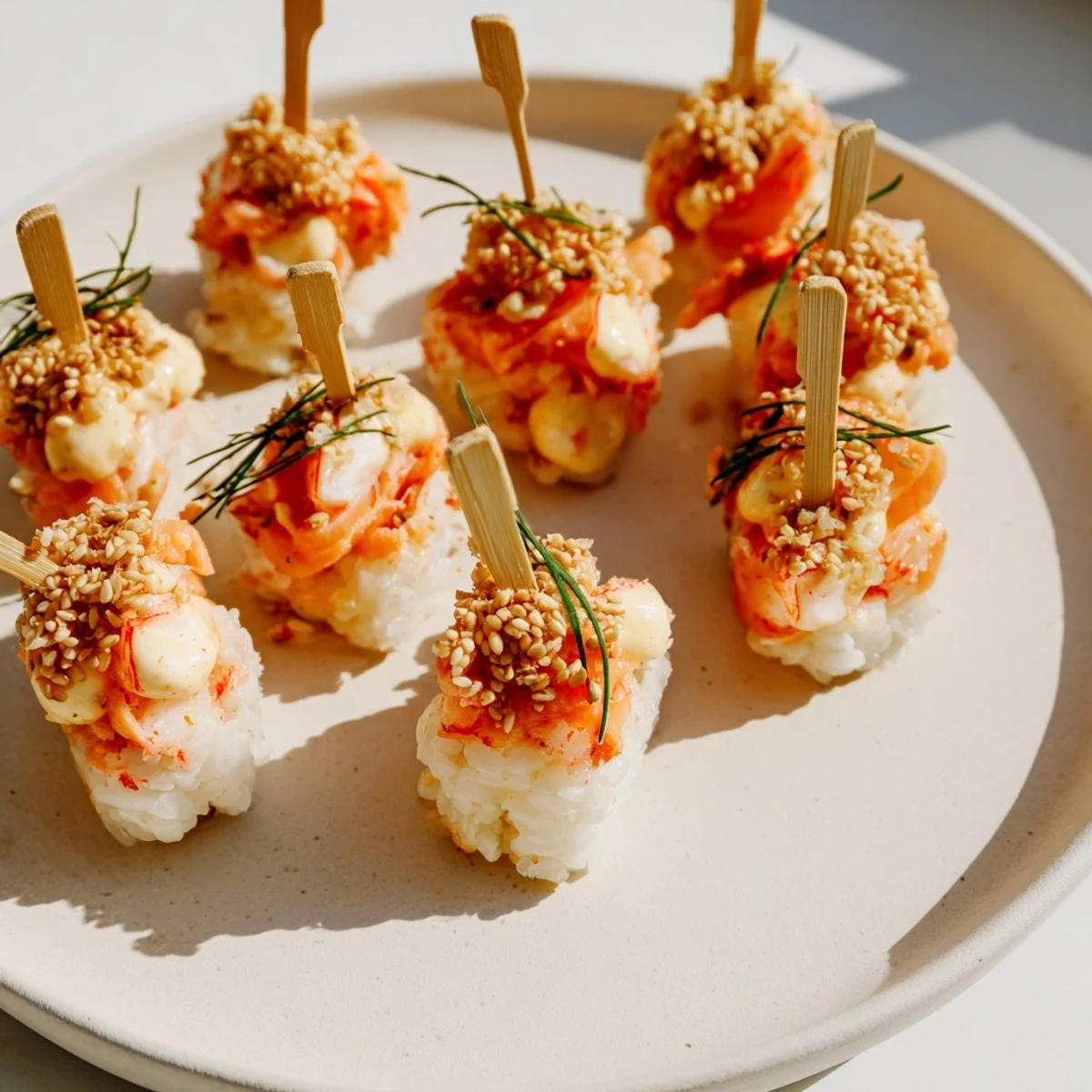 A bubbly, cheesy creamy salmon sushi bake, a deconstructed sushi dream made easy and delicious.