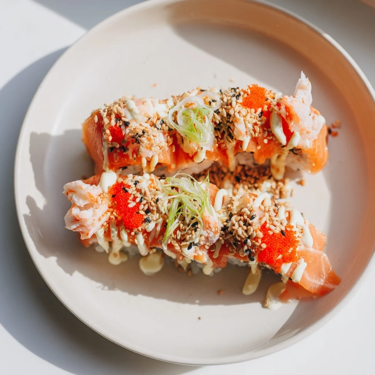 Creamy Salmon Sushi Bake