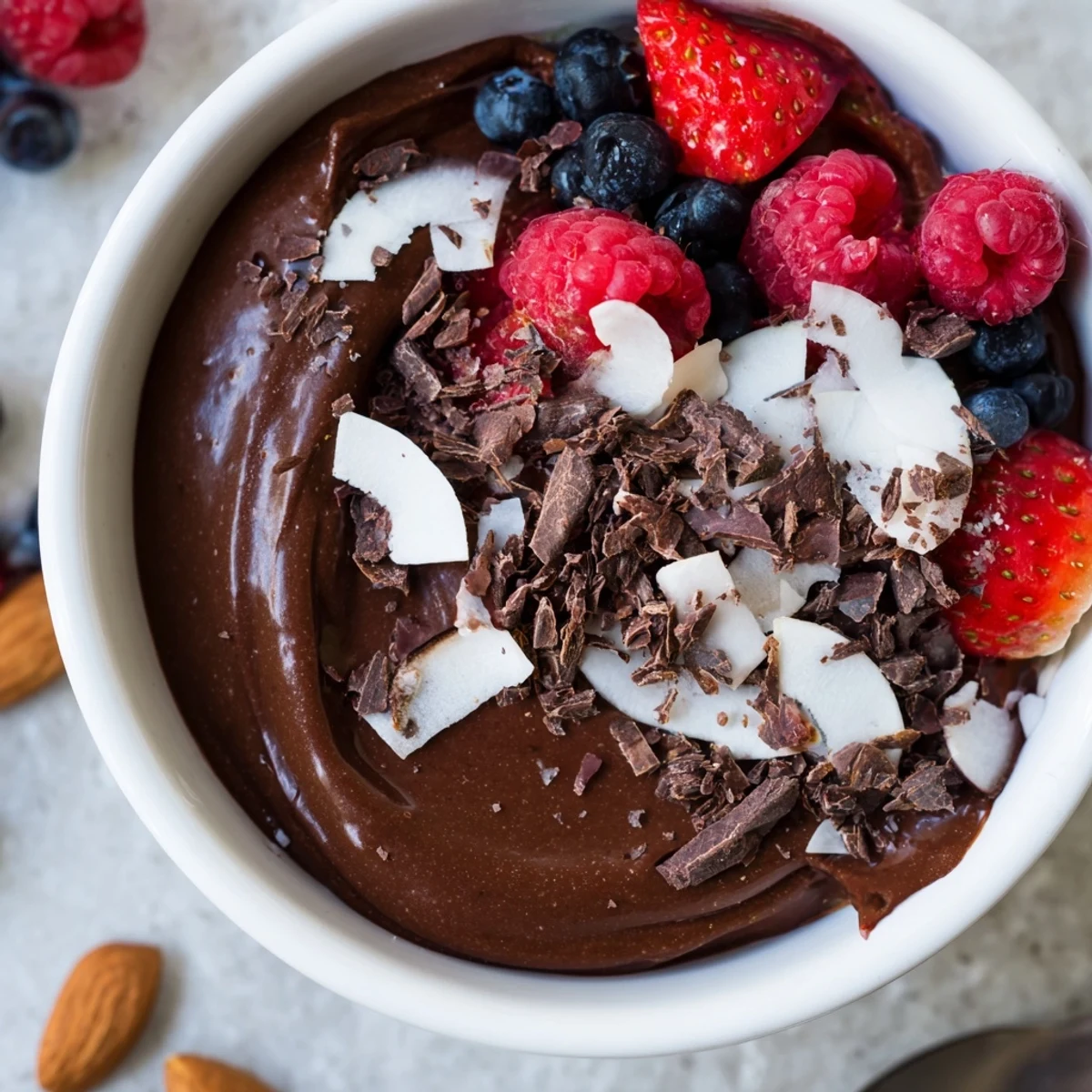 Imagine a creamy, dairy-free Chocolate Avocado Mousse, a healthy dessert ready to be enjoyed!