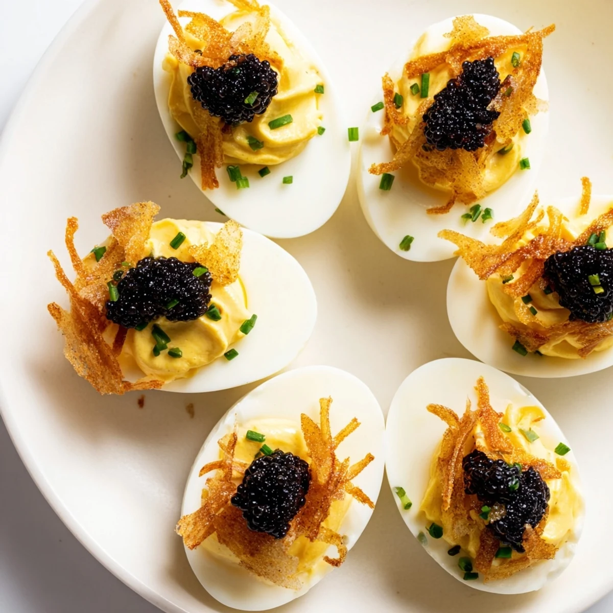 Deviled Eggs with Caviar