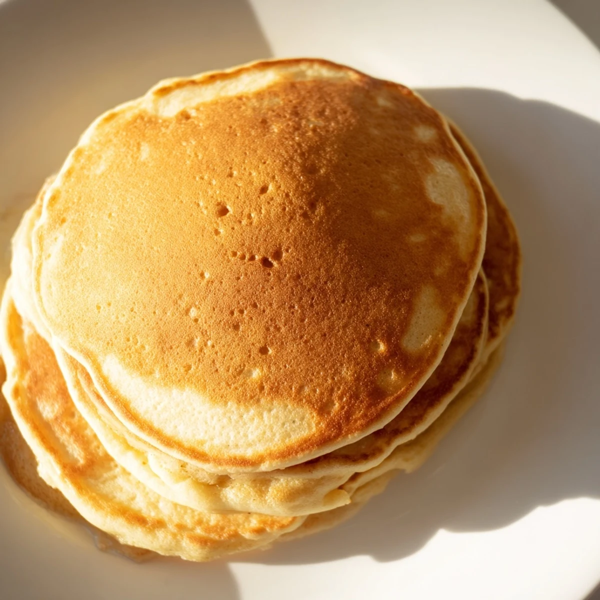 Quick and easy brown banana pancakes, perfectly browned and ready for a breakfast treat.