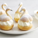Golden-baked elegant swan mini pastries filled with creamy vanilla, perfect for a sophisticated dessert.
