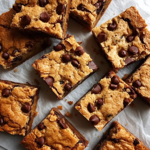 A close up of chocolate chip cookie bars.