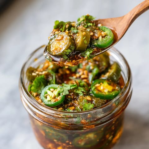 A wooden spoon is being used to scoop up some chamoy pickle snack.