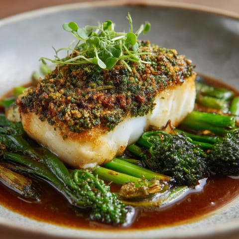 A plate of food with a fish dish on it.