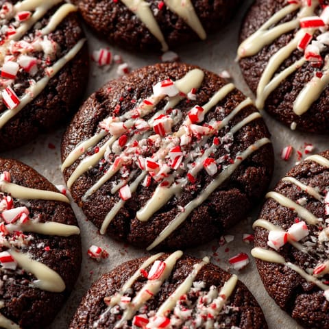Chocolate Peppermint Bark Cookies.