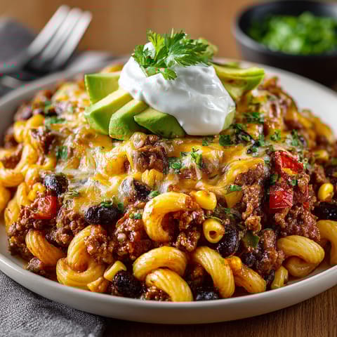 A bowl of food with a white dollop on top.