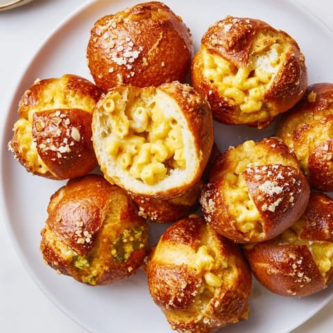 Mac Cheese Jalapeño Pretzel Bites