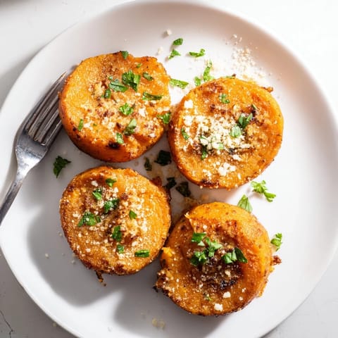 Garlic Parmesan Sweet Potato Puffs