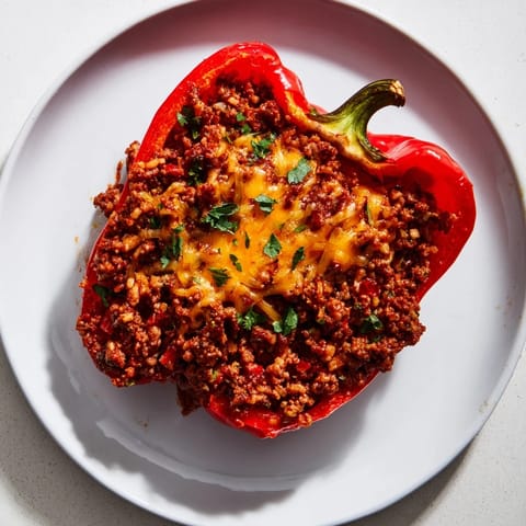 Sloppy Joe Stuffed Peppers