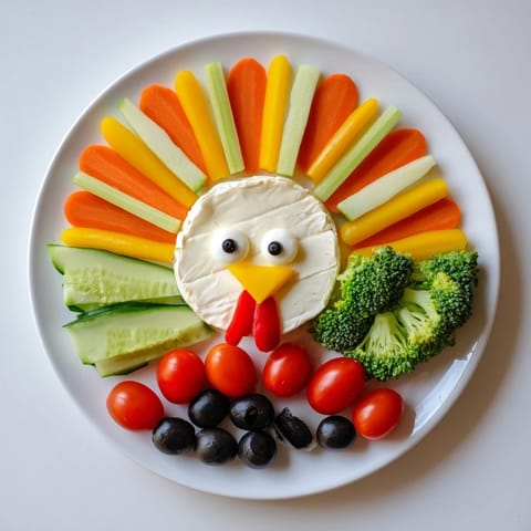 Turkey Shaped Appetizer Tray