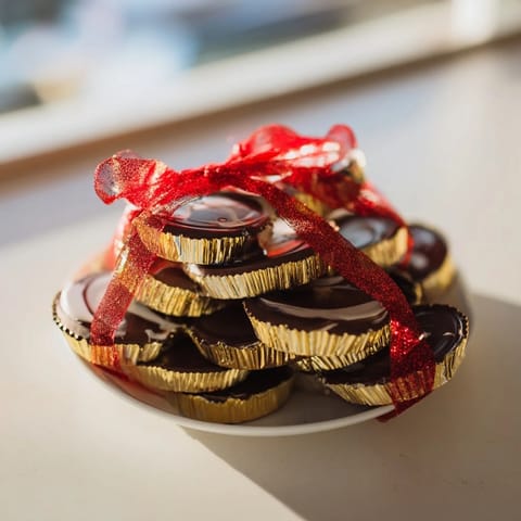 Chocolate Gold Coin Stack