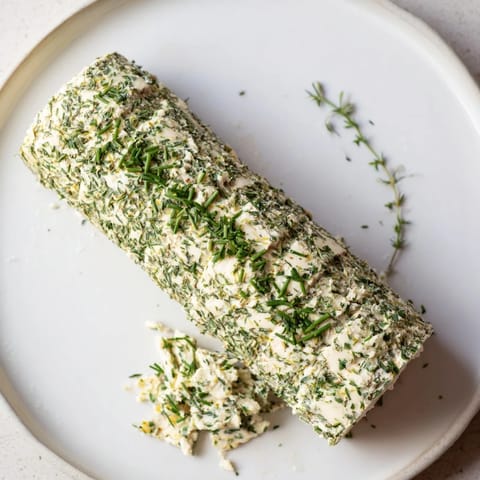 Herb-Coated Cheese Log
