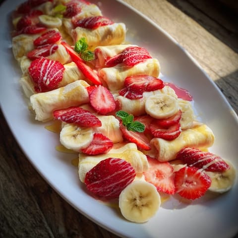 Banana Strawberry Candy Cane