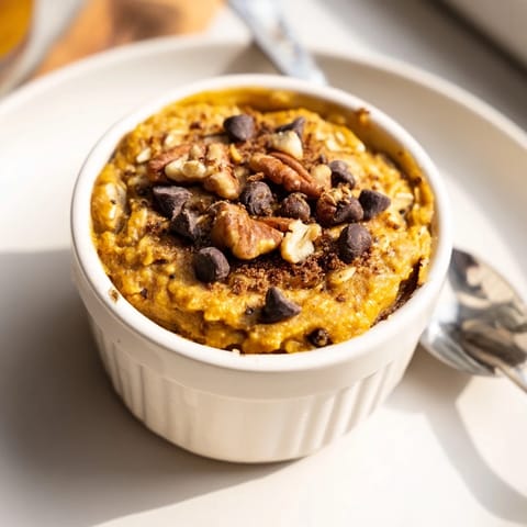 Pumpkin Spice Baked Oats