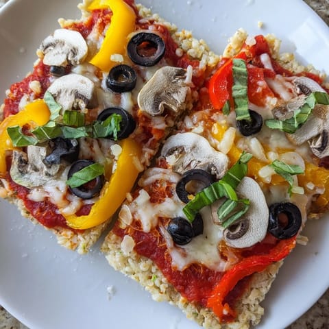 Rice Cake Pizza Squares