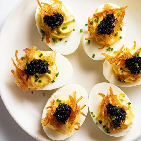 Deviled Eggs with Caviar