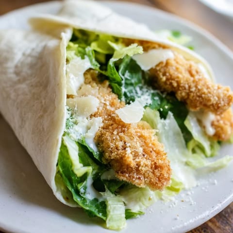 Crispy Chicken Caesar Wrap
