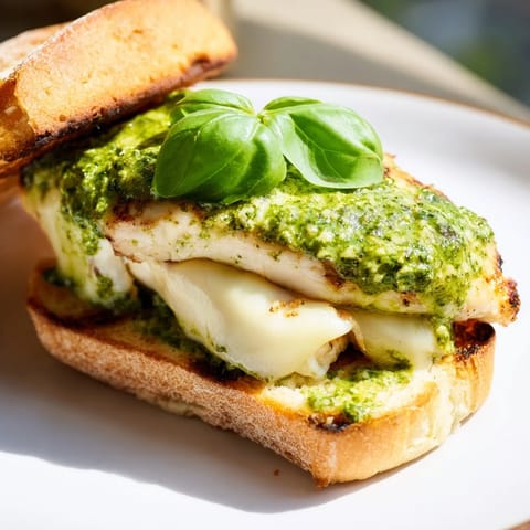 Pesto Chicken Melt Sandwich