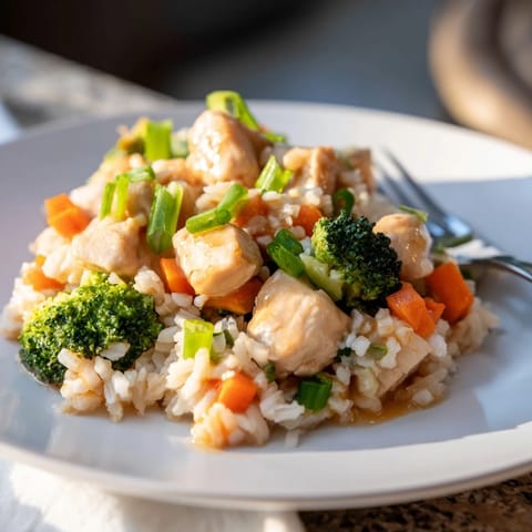 Honey Garlic Chicken Broccoli Rice