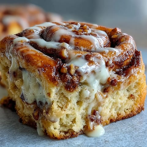 Freshly baked Banana Bread Cinnamon Rolls on a white plate with a cup of coffee for a cozy breakfast spread.