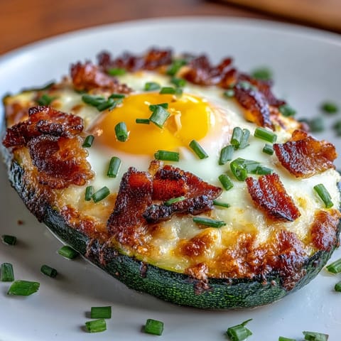 Keto Bacon Egg Zucchini