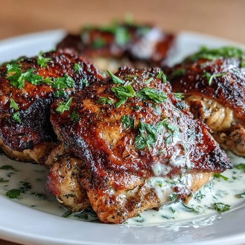 Zaatar Tahini Chicken Thighs