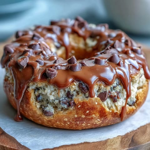 Chocolate Chip Protein Bagels
