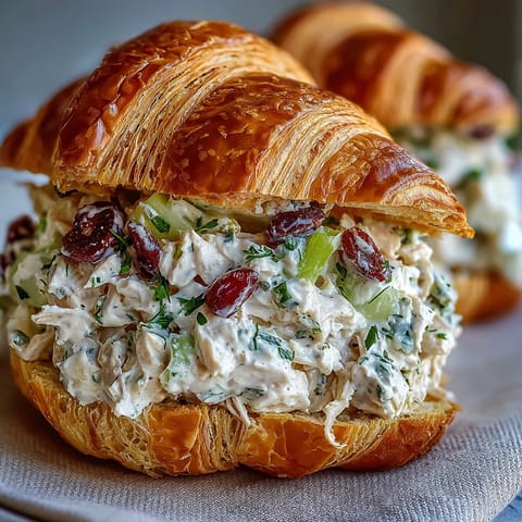 Picnic Chicken Croissant Sandwich