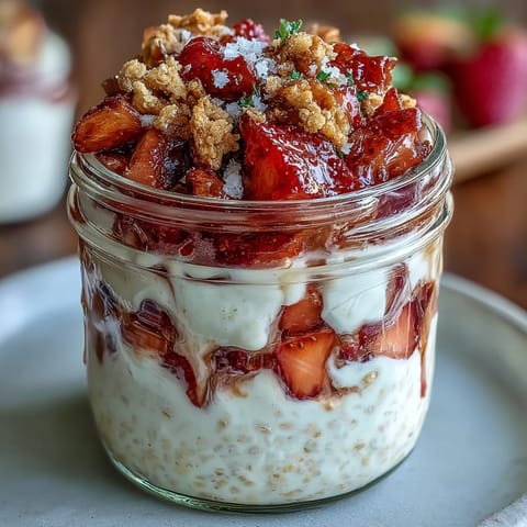 Strawberry Cheesecake Overnight Oats