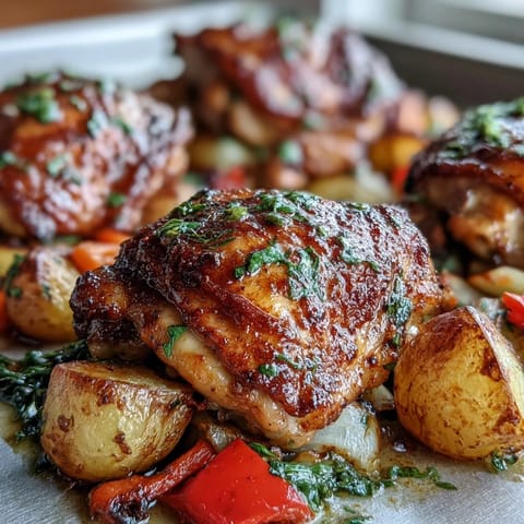 Sheet Pan Chicken Vegetables