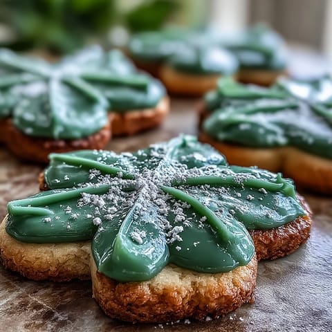 St Patricks Shamrock Sugar Cookies