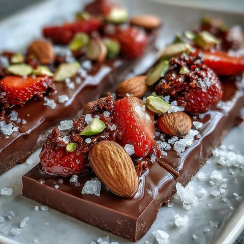 Dubai Chocolate Strawberry Bark