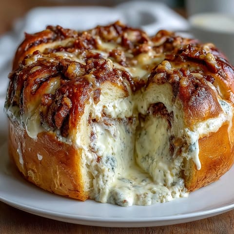 Rich, creamy ricotta filling studded with diced salami, encased in flaky pastry crust, ideal for holiday celebrations.  