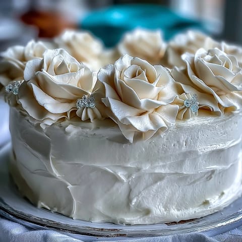 Elegant First Communion Cake with white roses and cross topper, perfect for celebrating a sacred milestone with tender vanilla sponge and silky buttercream.